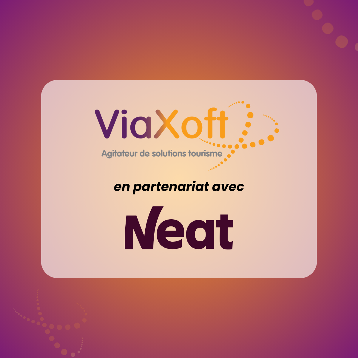 Neat intégrée à ViaXeo pour gérer les assurances voyage des agences et tour-opérateurs